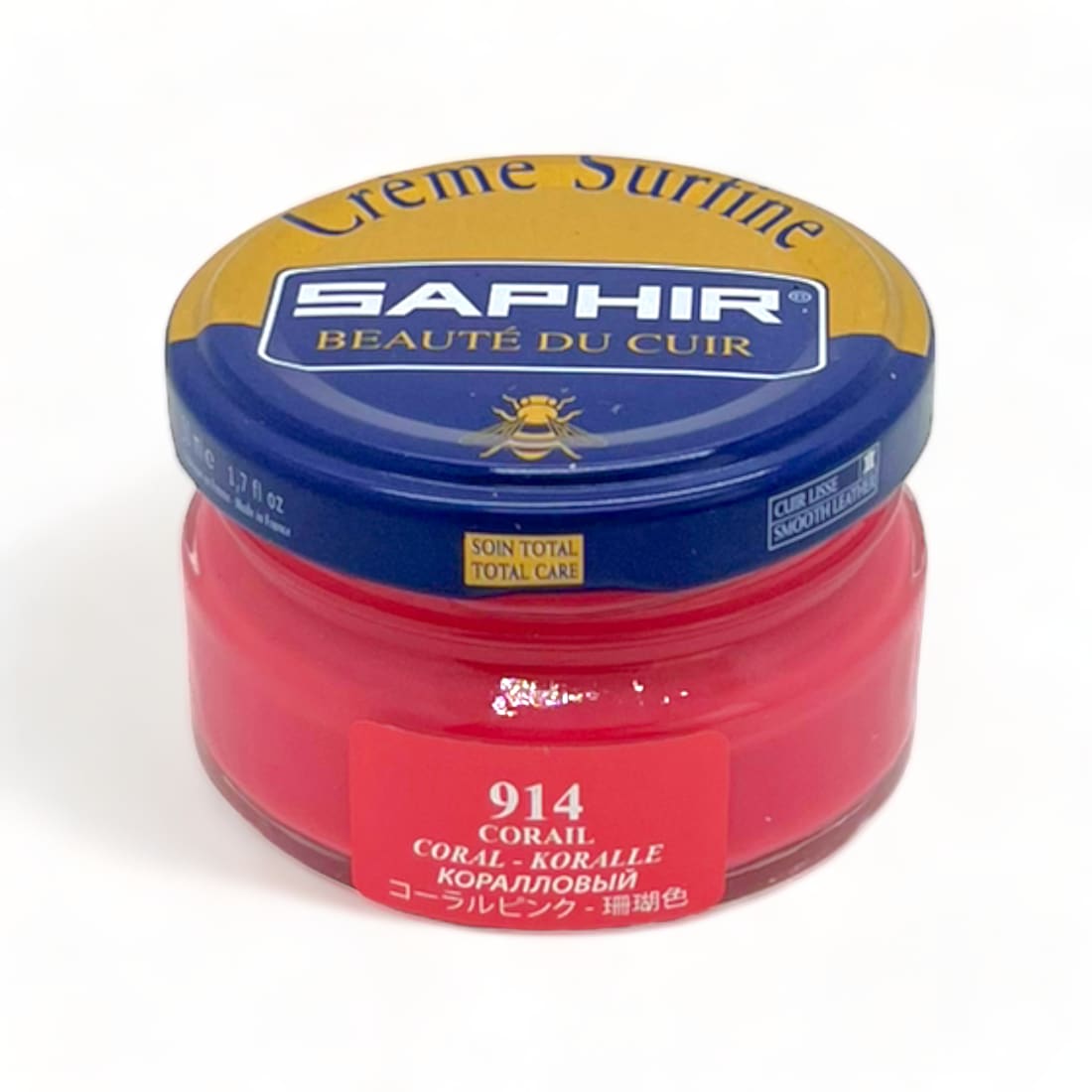 Cirage Crème Surfine Corail - Saphir - 50 ml - Accessoires