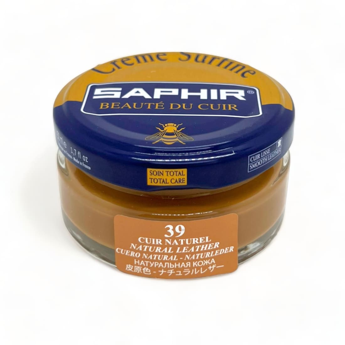 Cirage Crème Surfine Cuir Naturel - Saphir - 50 ml -