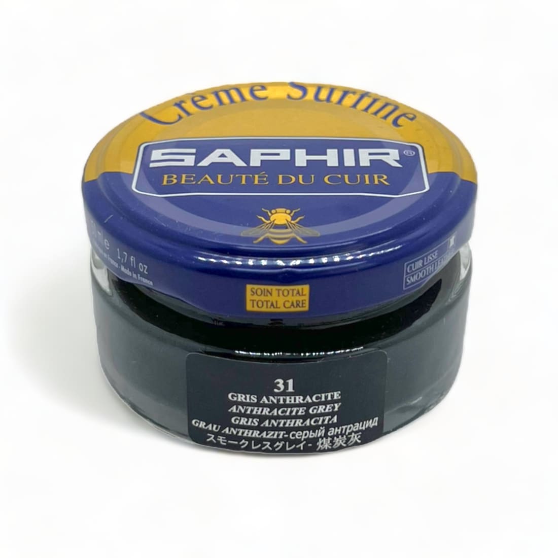 Cirage Crème Surfine Gris Anthracite - Saphir - 50 ml -