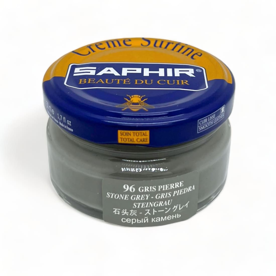 Cirage Crème Surfine Gris Pierre - Saphir - 50 ml -