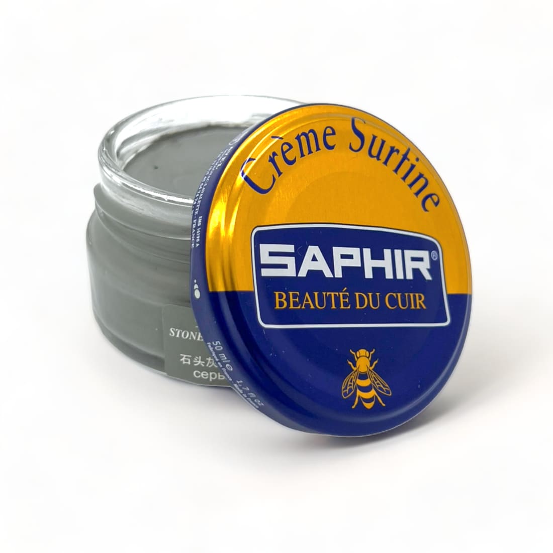 Cirage Crème Surfine Gris Pierre - Saphir - 50 ml -