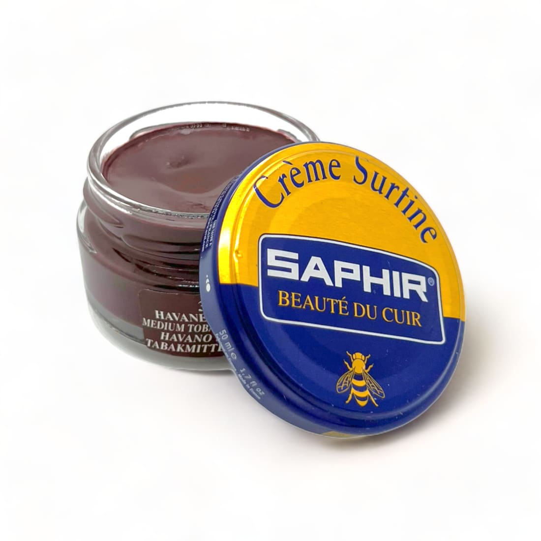 Cirage Crème Surfine Havane Moyen - Saphir - 50 ml -