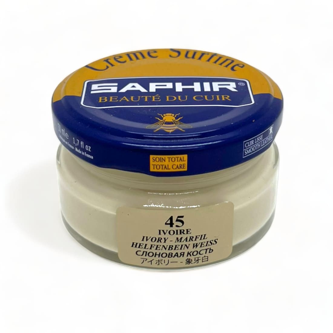 Cirage Crème Surfine Ivoire - Saphir - 50 ml - Accessoires