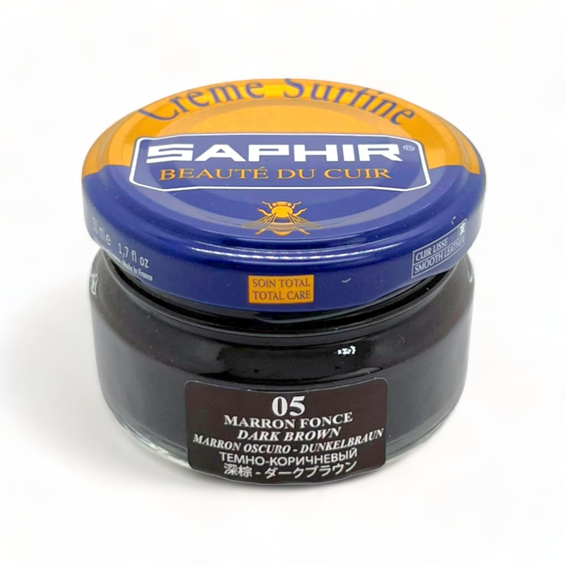 Cirage Crème Surfine Marron Foncé - Saphir - 50 ml -
