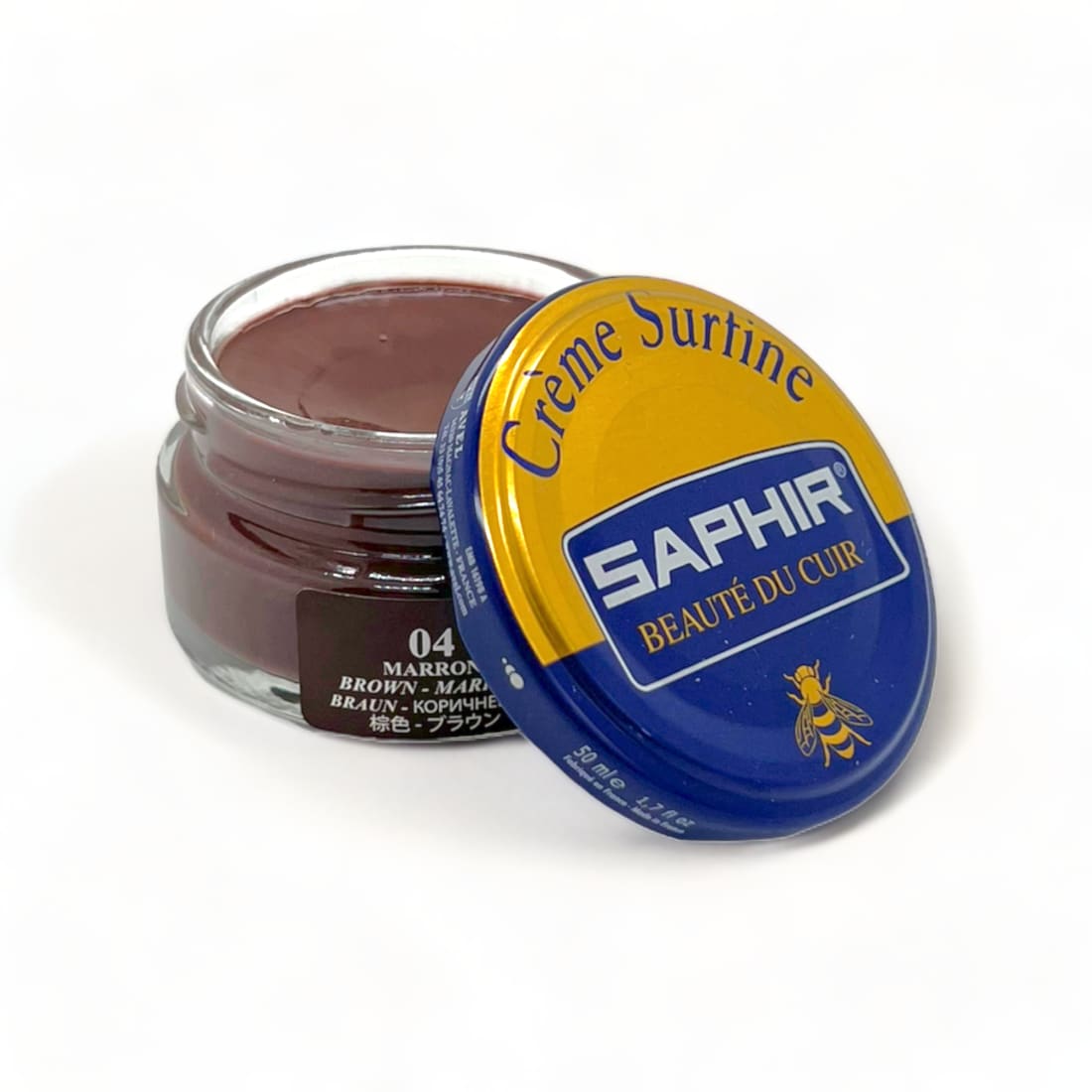 Cirage Crème Surfine Marron - Saphir - 50 ml - Accessoires