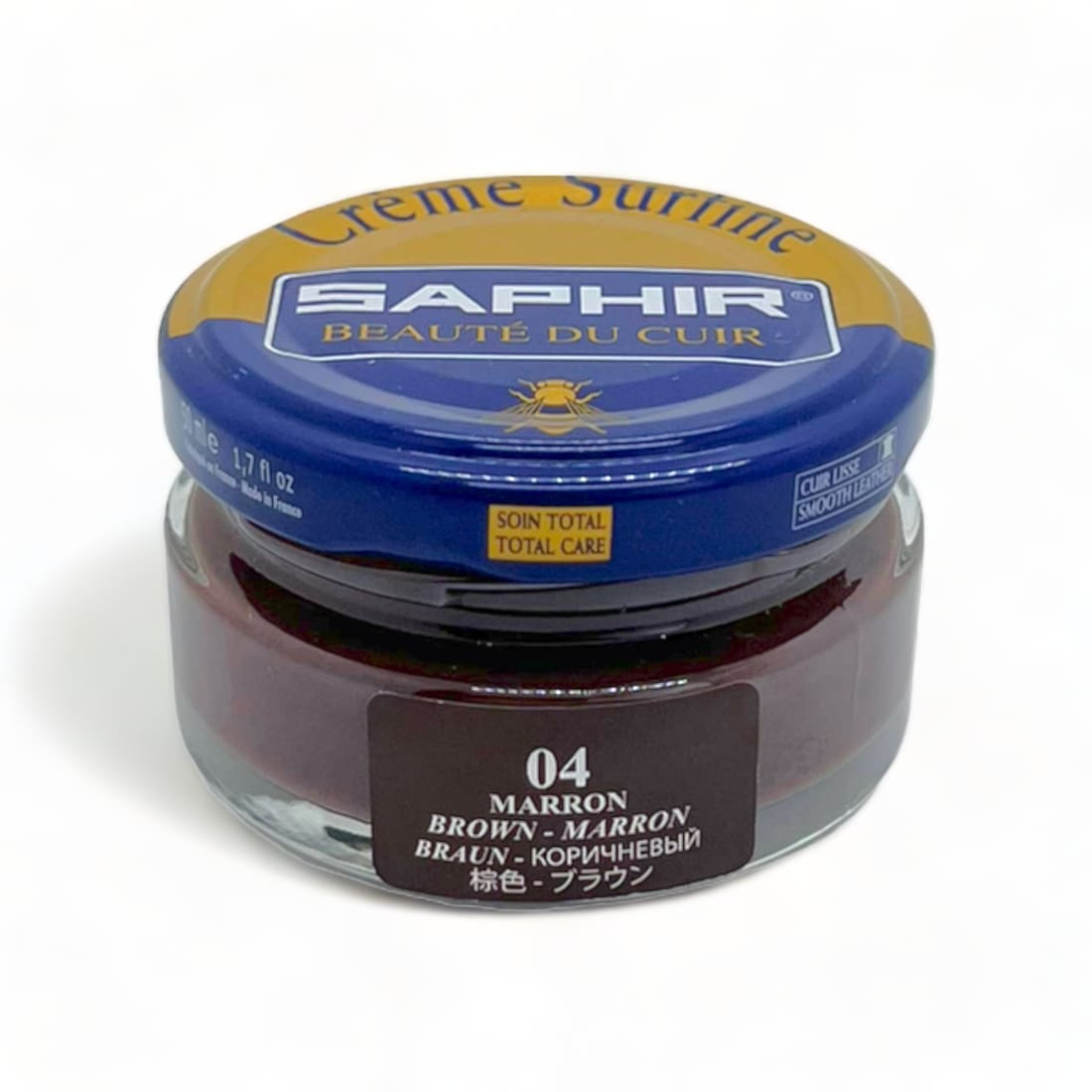 Cirage Crème Surfine Marron - Saphir - 50 ml - Accessoires