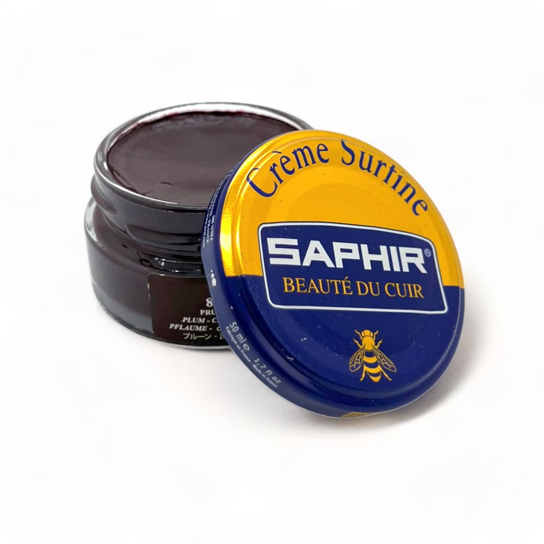 Cirage Crème Surfine Prune - Saphir - 50 ml - Accessoires