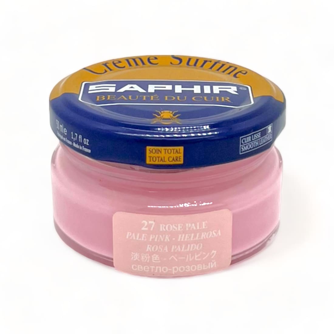 Cirage Crème Surfine Rose Pâle - Saphir - 50 ml -