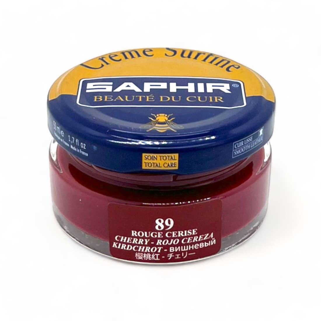 Cirage Crème Surfine Rouge Cerise - Saphir - 50 ml -