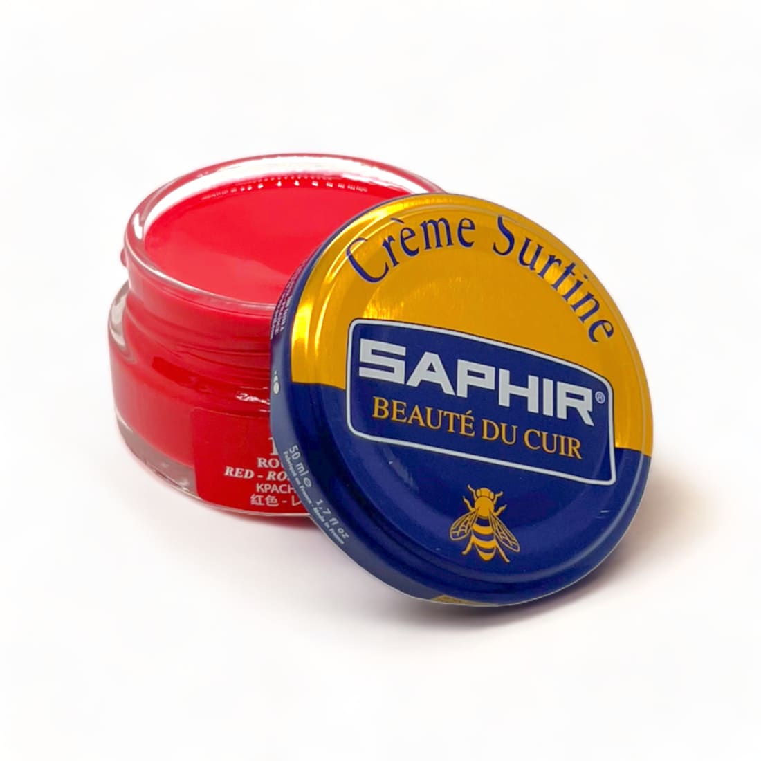 Cirage Crème Surfine Rouge - Saphir - 50 ml - Accessoires