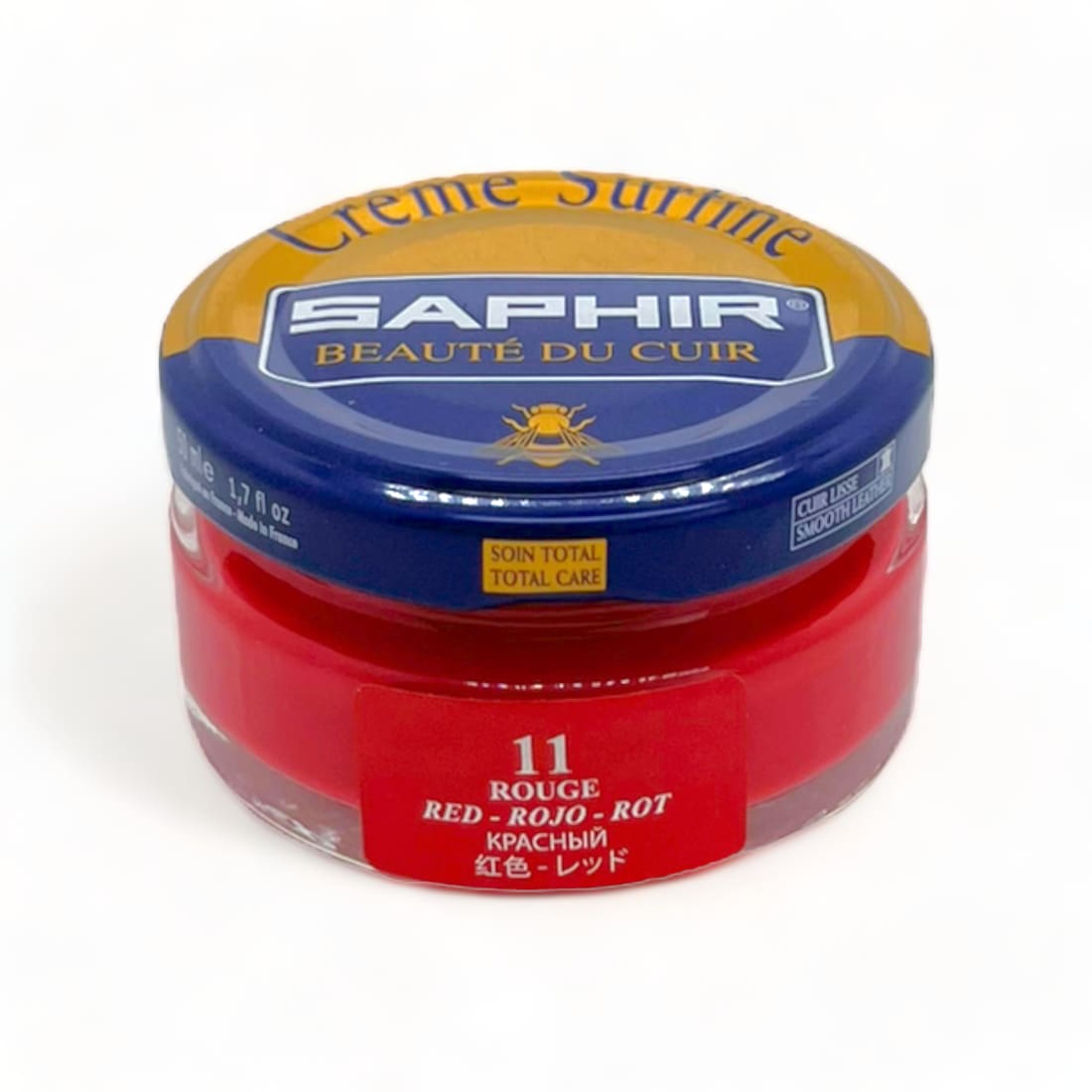 Cirage Crème Surfine Rouge - Saphir - 50 ml - Accessoires