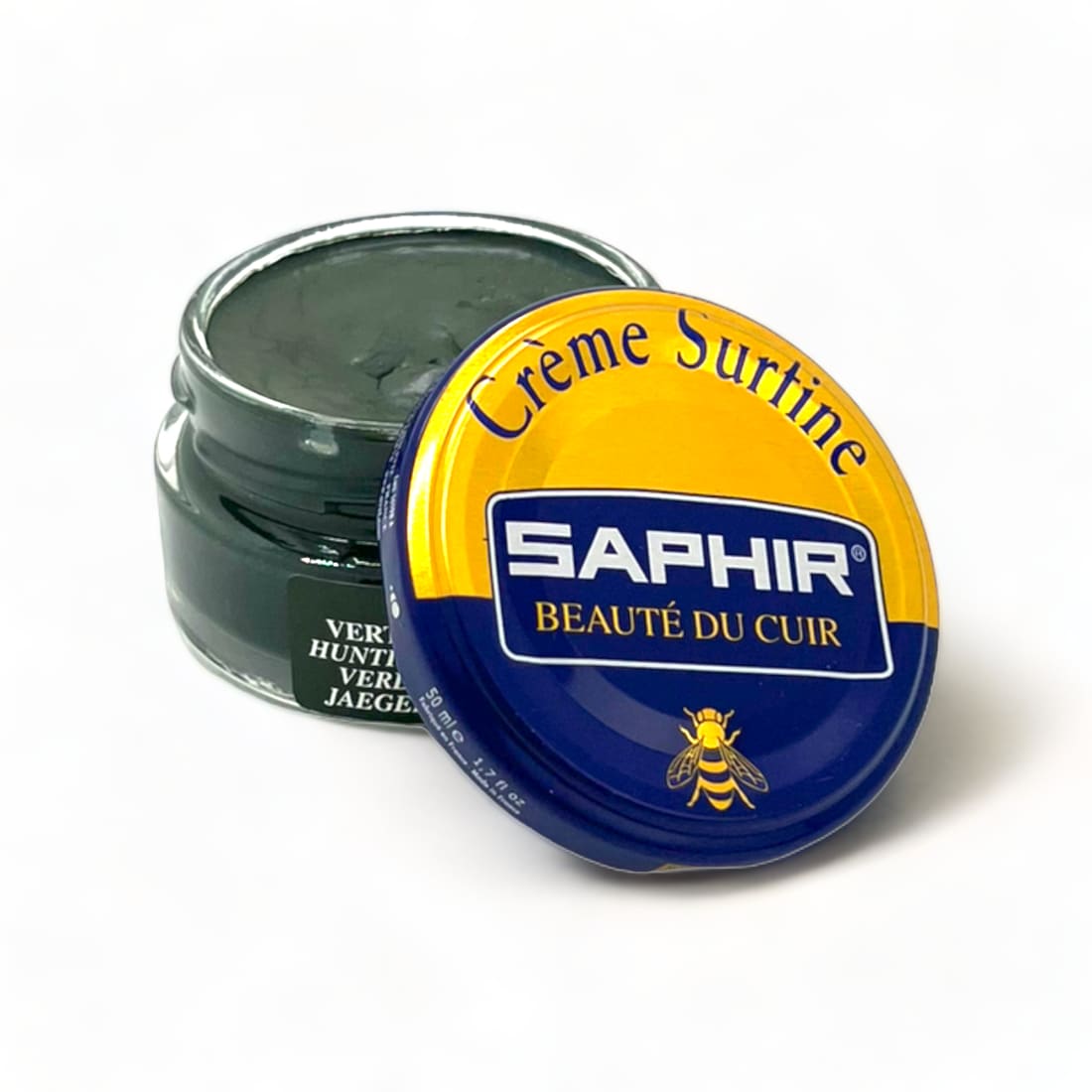Cirage Crème Surfine Vert Chasse - Saphir - 50 ml -