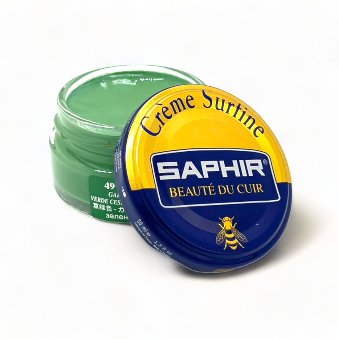 Cirage Crème Surfine Vert Jardin - Saphir - 50 ml -