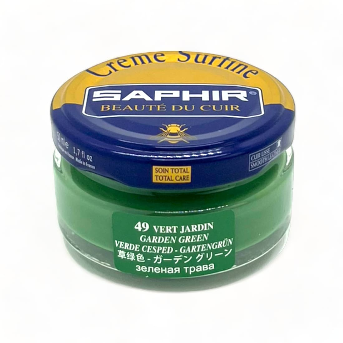 Cirage Crème Surfine Vert Jardin - Saphir - 50 ml -