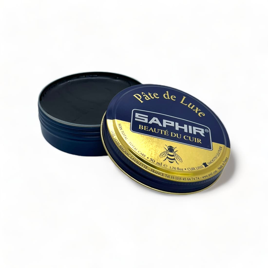 Cirage pâte de luxe Bleu Marine - Saphir - 50 ml -