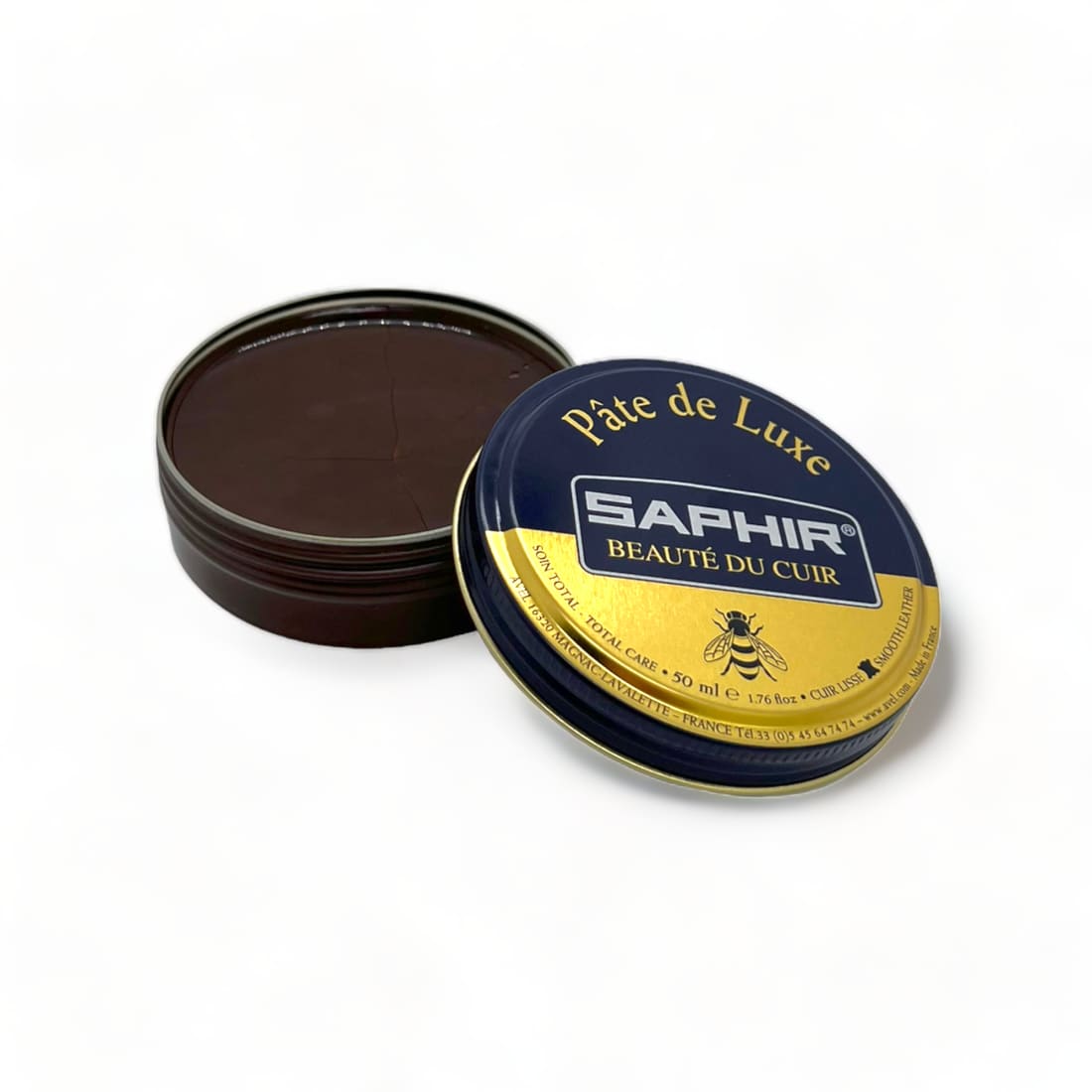 Cirage pâte de luxe Marron Moyen - Saphir - 50 ml -