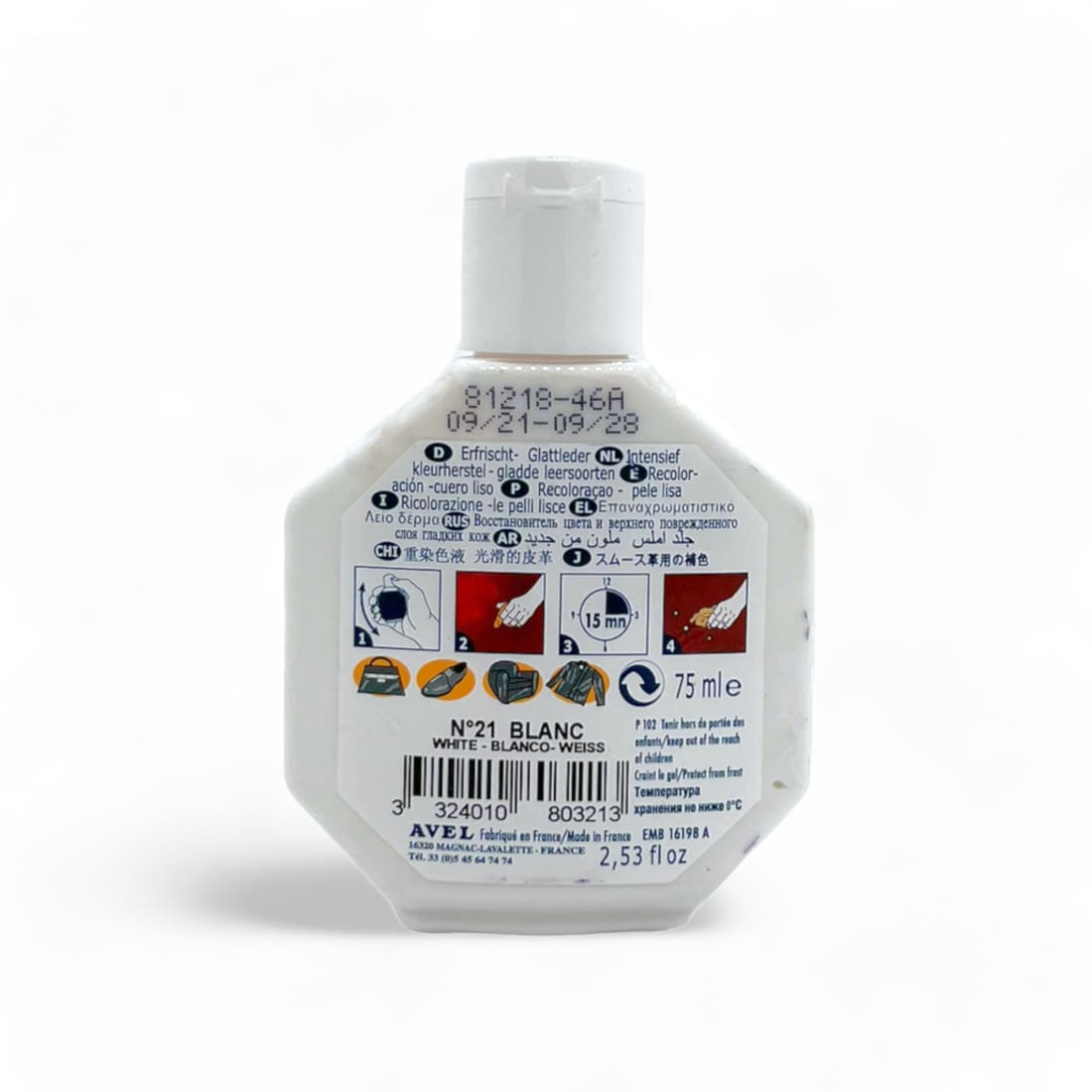 Cirage recolorant Juvacuir Blanc - Saphir - Accessoires