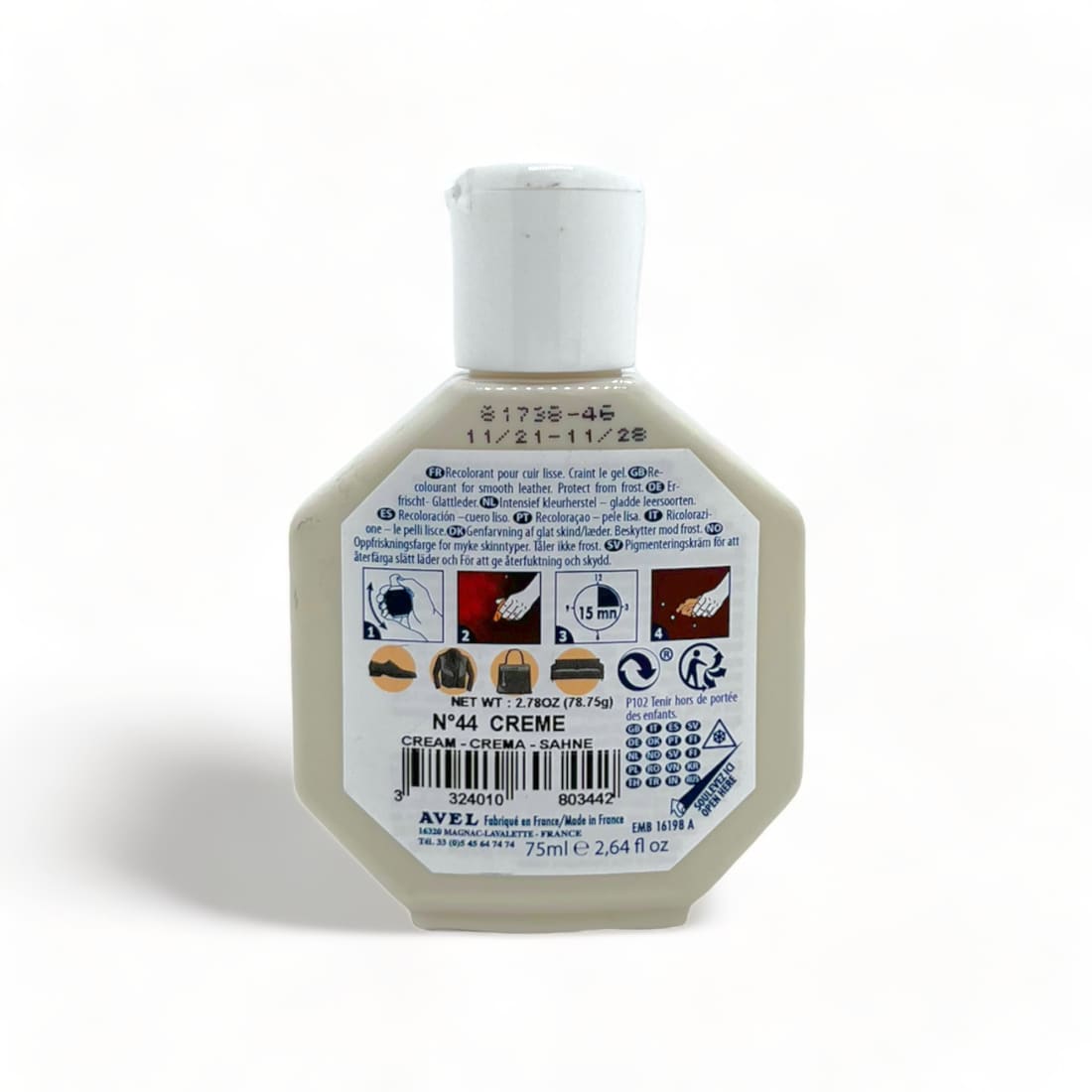 Cirage recolorant Juvacuir Crème - Saphir - 75 ml -