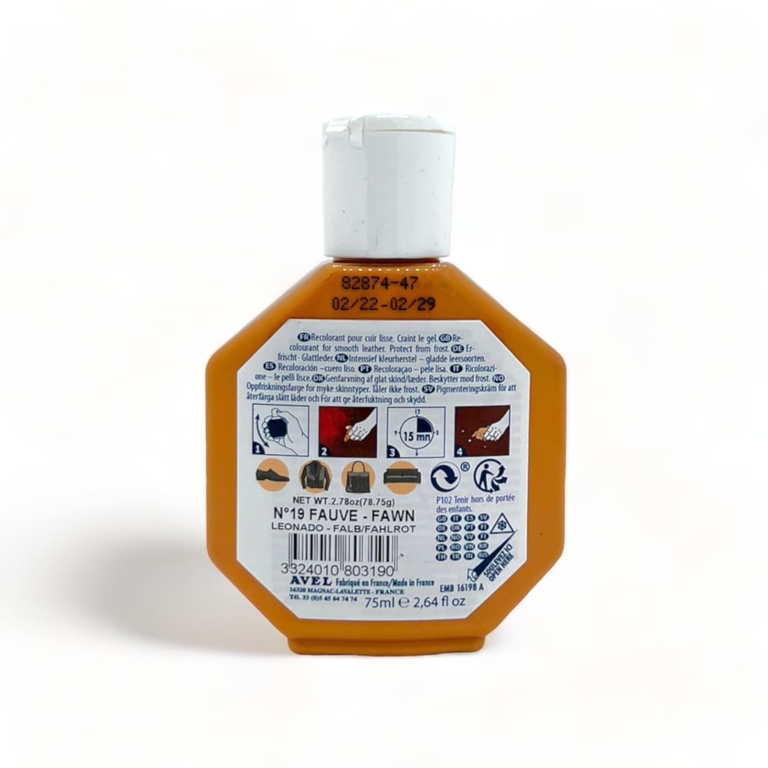 Cirage recolorant Juvacuir Fauve - Saphir - 75 ml -