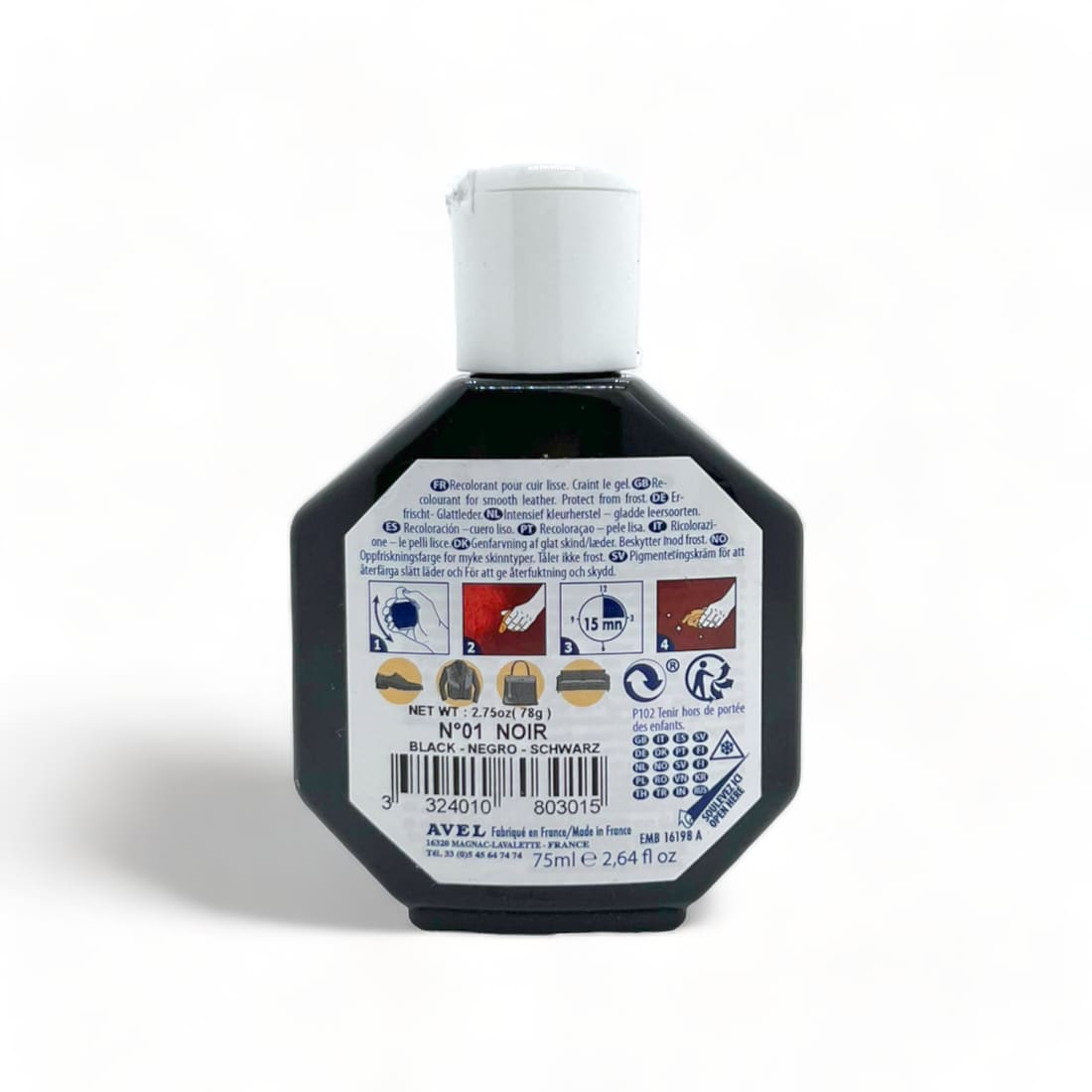 Cirage recolorant Juvacuir Noir - Saphir - Accessoires