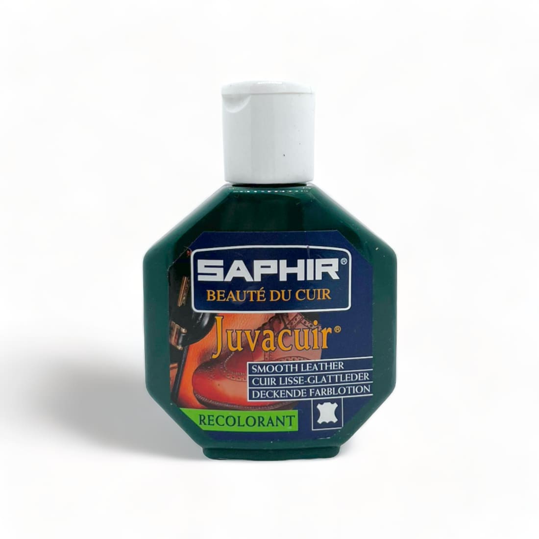 Cirage recolorant Juvacuir Vert Foncé - Saphir - 75 ml -