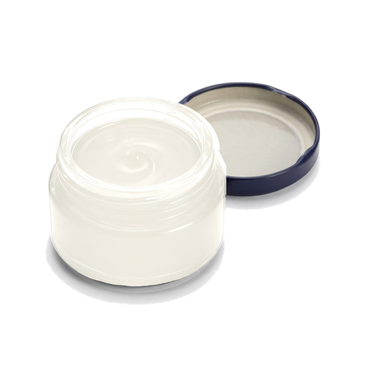 Crème Cordovan Saphir Incolore, pot ouvert, crème visible
