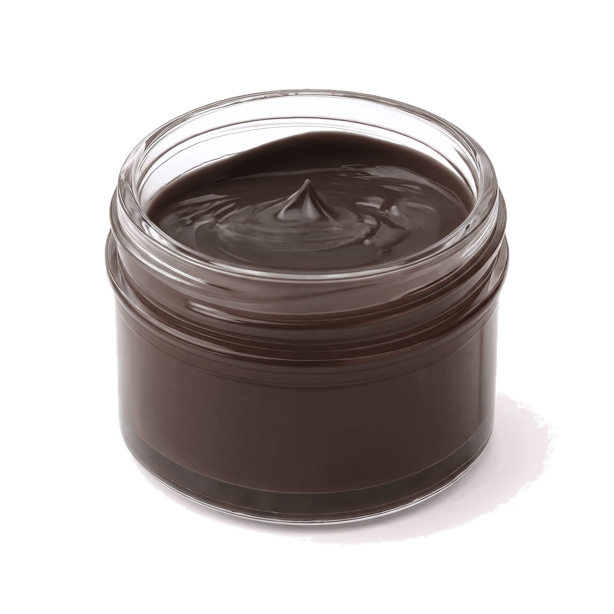 Crème de cirage marron foncé Norbert Bottier, pot en verre de 50 ml, ouvert