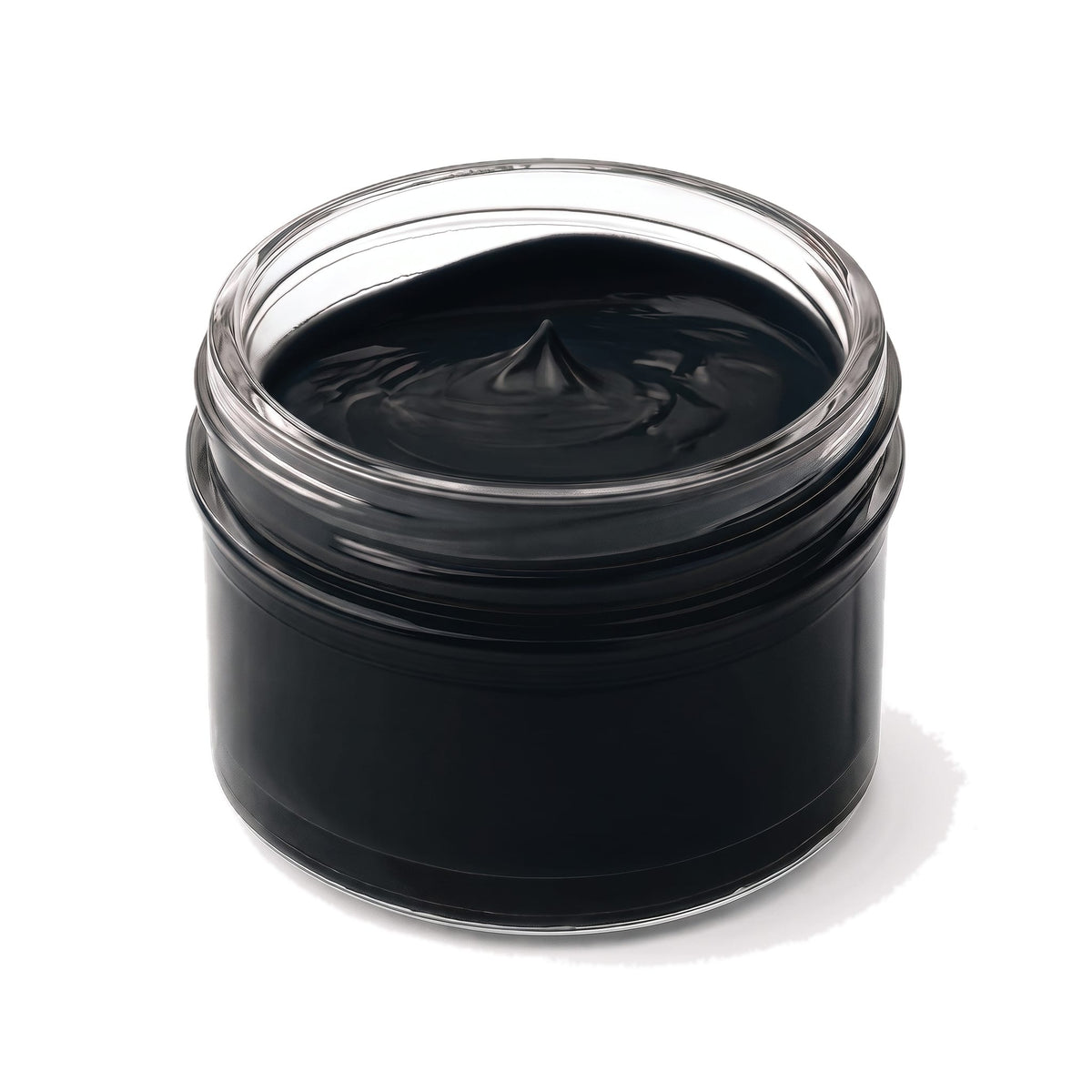 Crème de cirage noir Norbert Bottier, pot en verre de 50 ml, ouvert