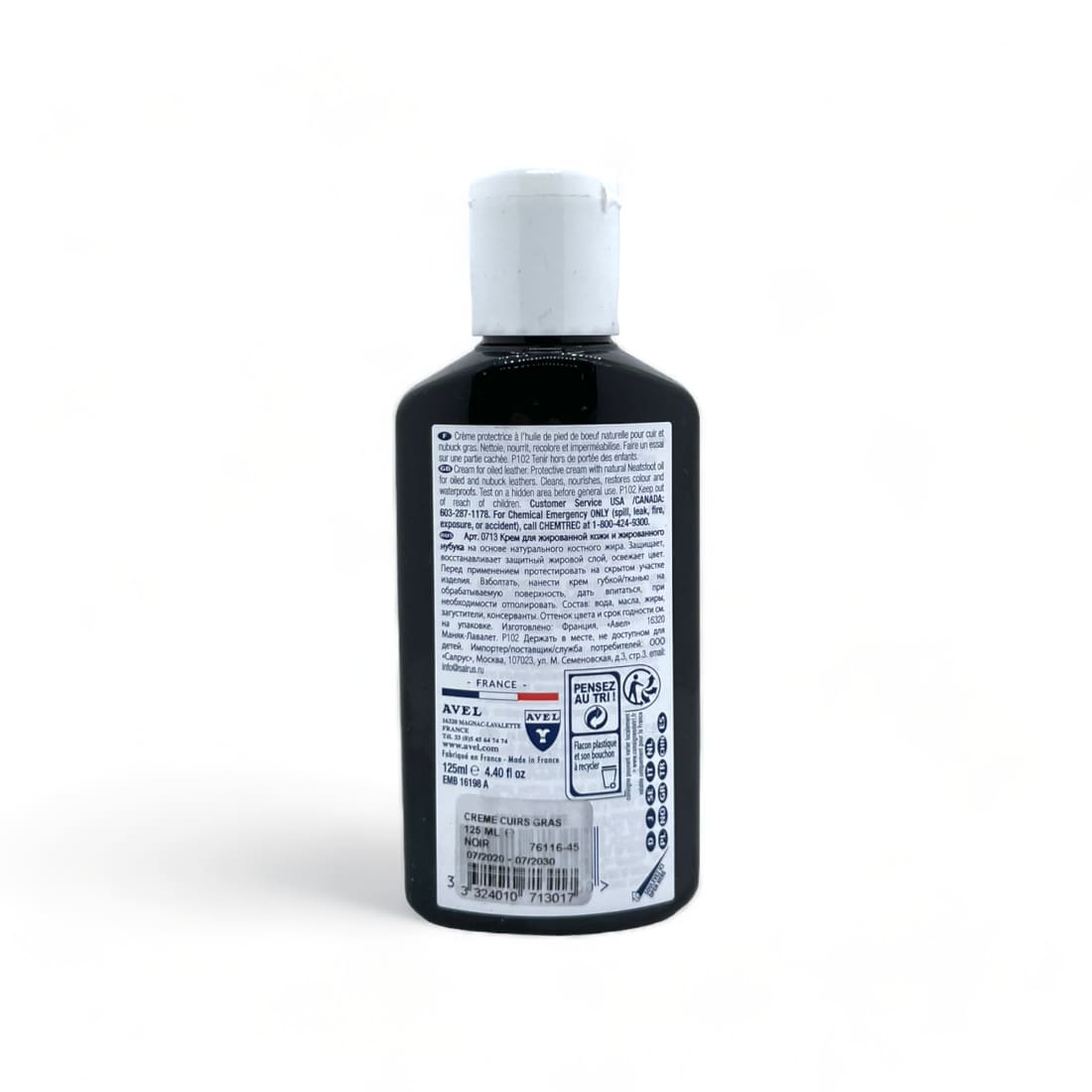 Crème pour cuirs gras Noir - Saphir - 125 ml - Accessoires