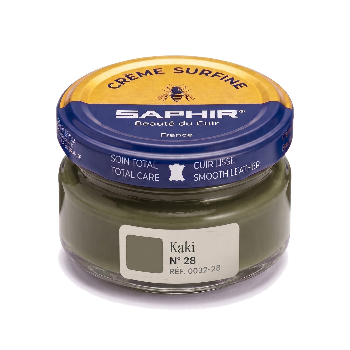 Crème Surfine Saphir Kaki, pot en verre de 50 ml