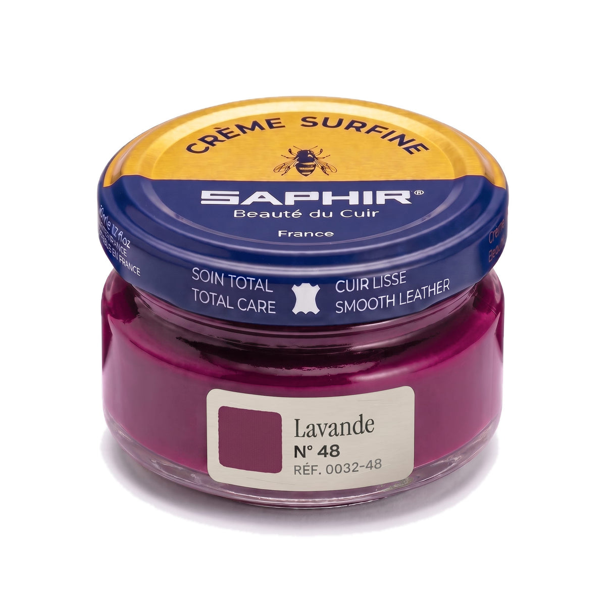 Crème Surfine Saphir Lavande, pot en verre de 50 ml