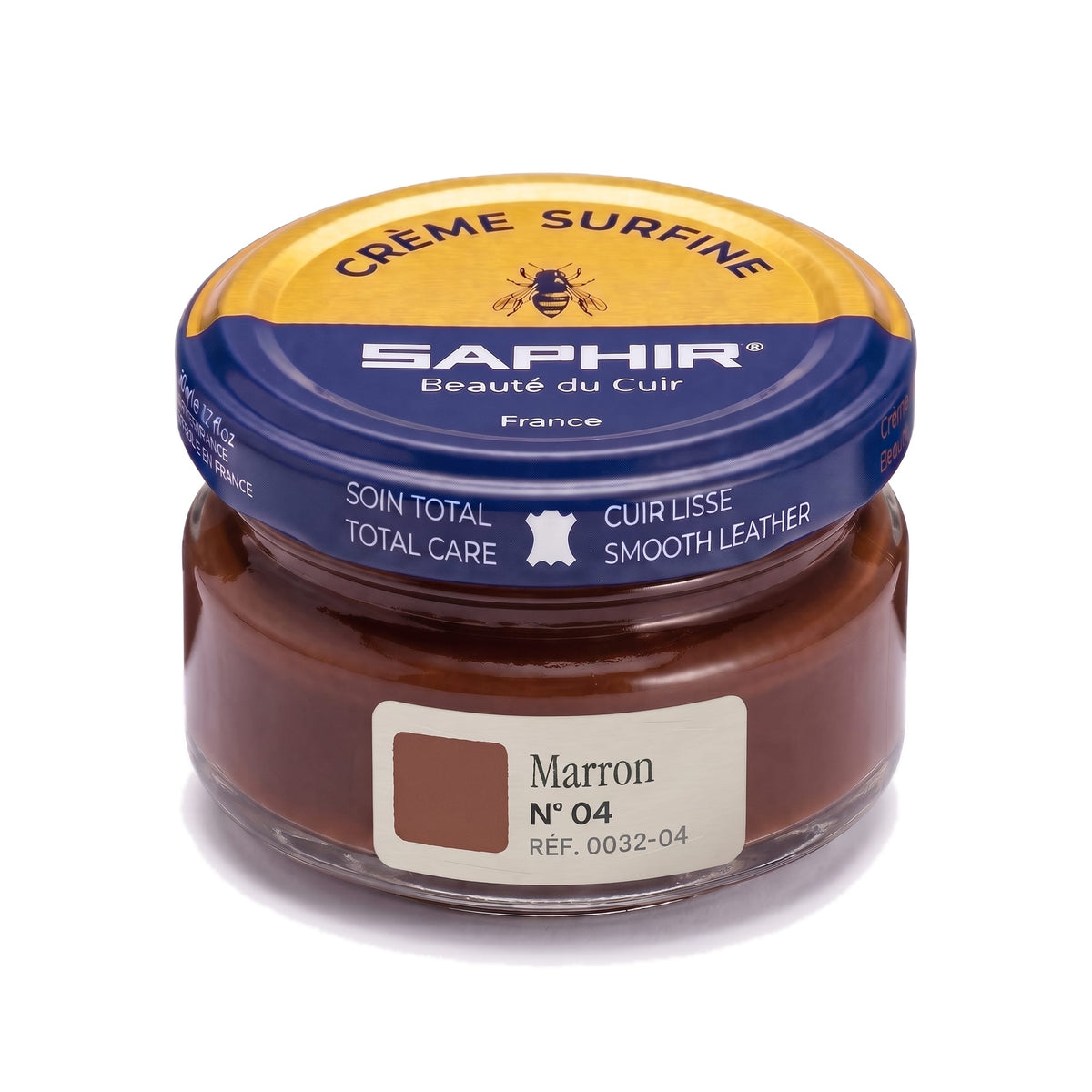 Crème Surfine Saphir Marron, pot en verre de 50 ml