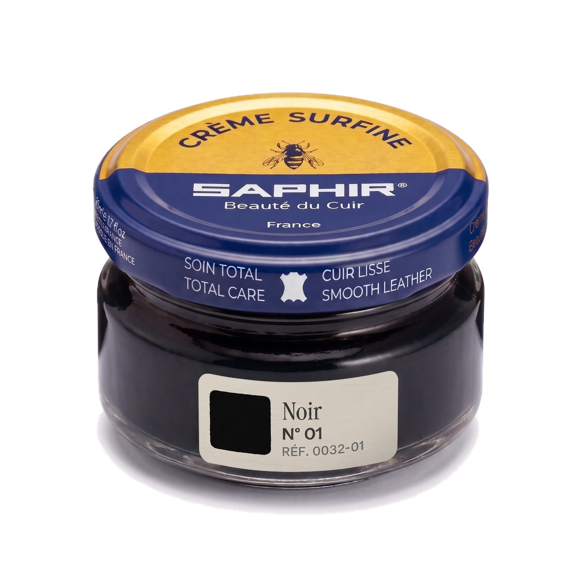Crème Surfine Saphir Noir, pot en verre de 50 ml
