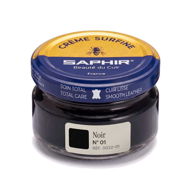 Crème Surfine Saphir Noir, pot en verre de 50 ml