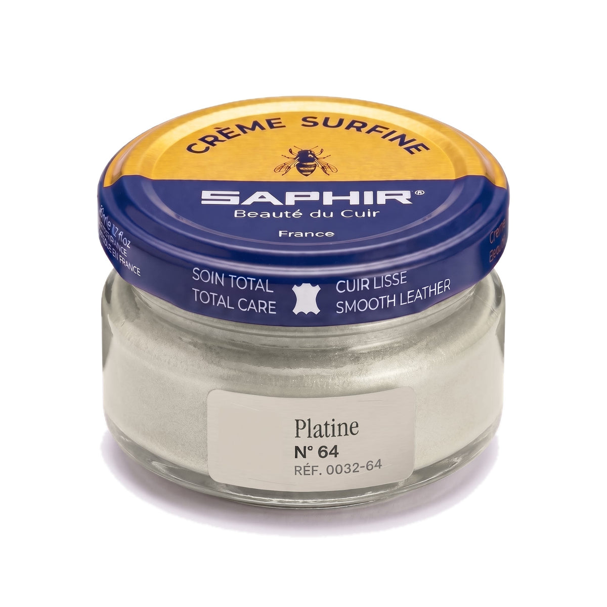 Crème Surfine Saphir Platine, pot en verre de 50 ml