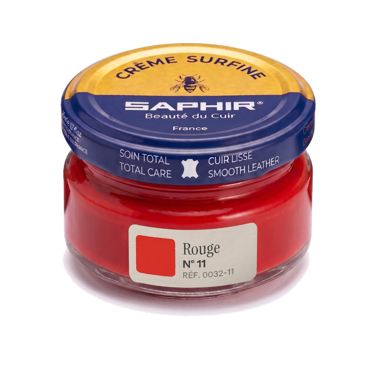 Crème Surfine Saphir Rouge, pot en verre de 50 ml