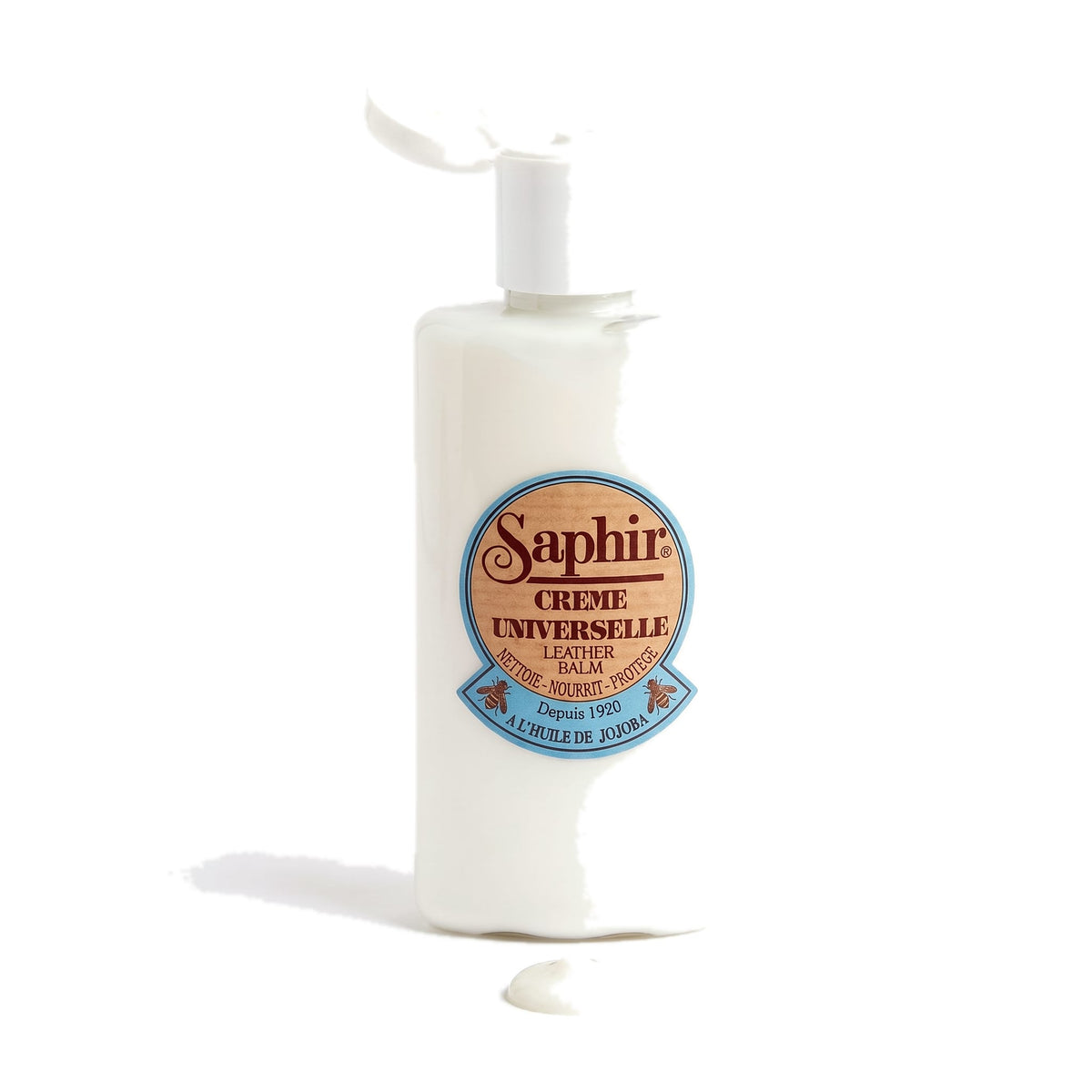 Crème Universelle Saphir, flacon ouvert