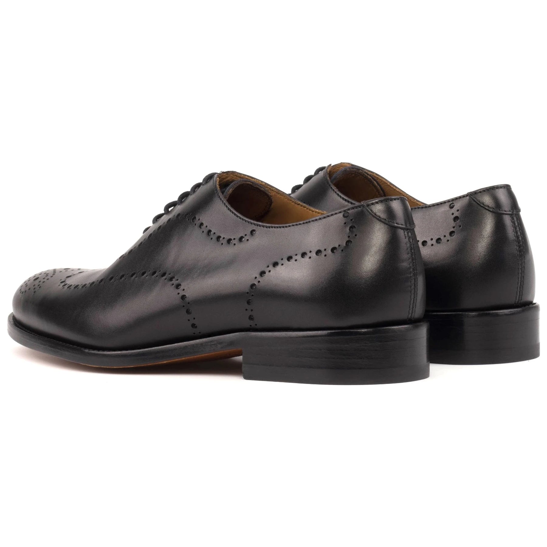 Crown - One Cut Cuir Noir Norbert Bottier Chaussures Norbert Bottier