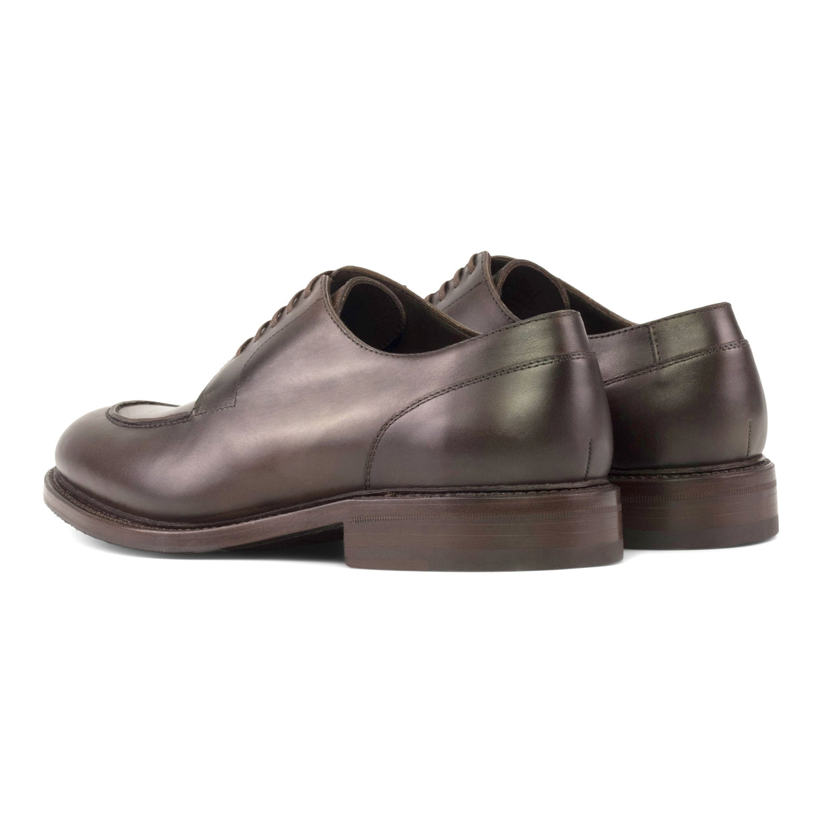 Derby Chasse en cuir marron foncé – vue 3