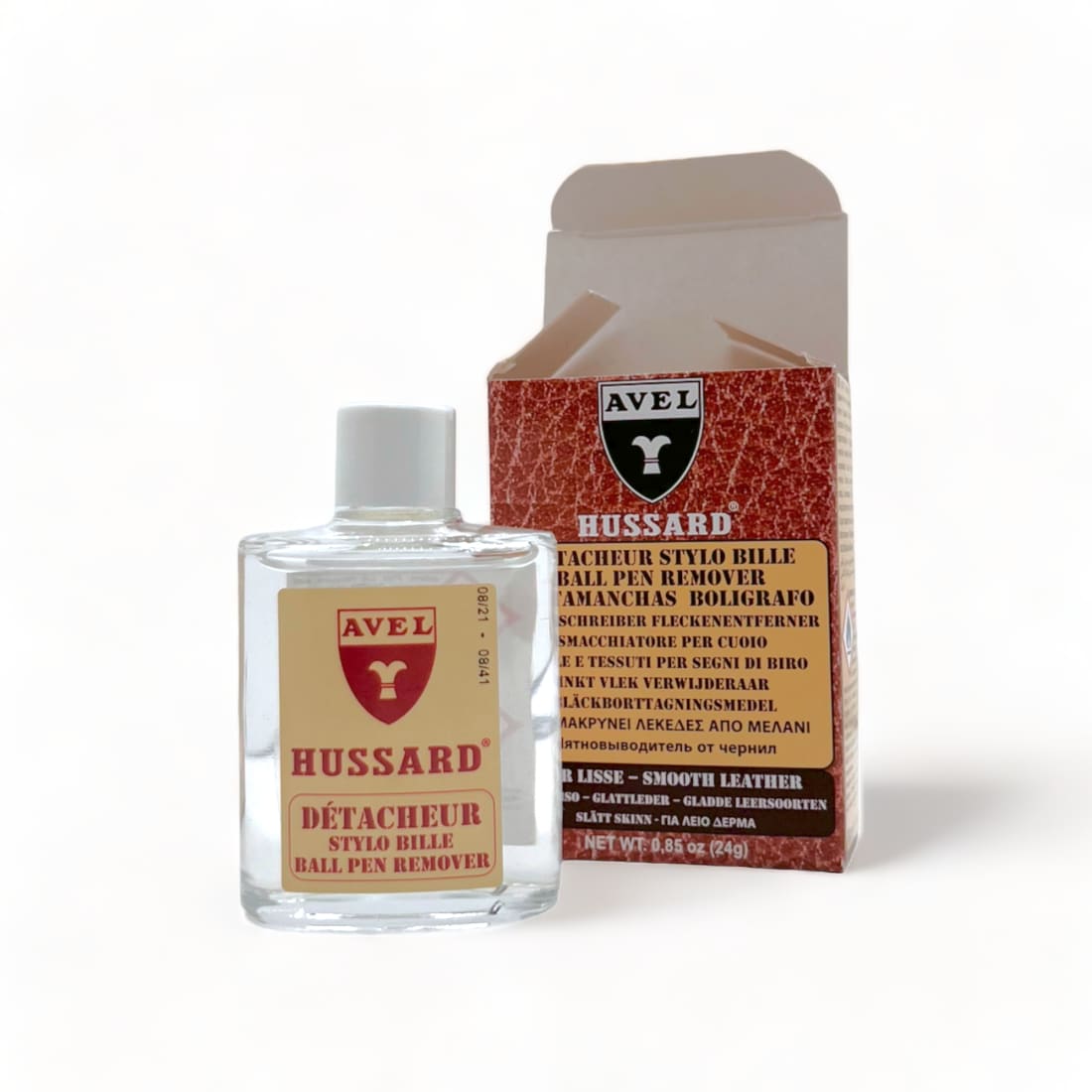 Détacheur cuir stylo bille - Hussard Avel - 30 ml -