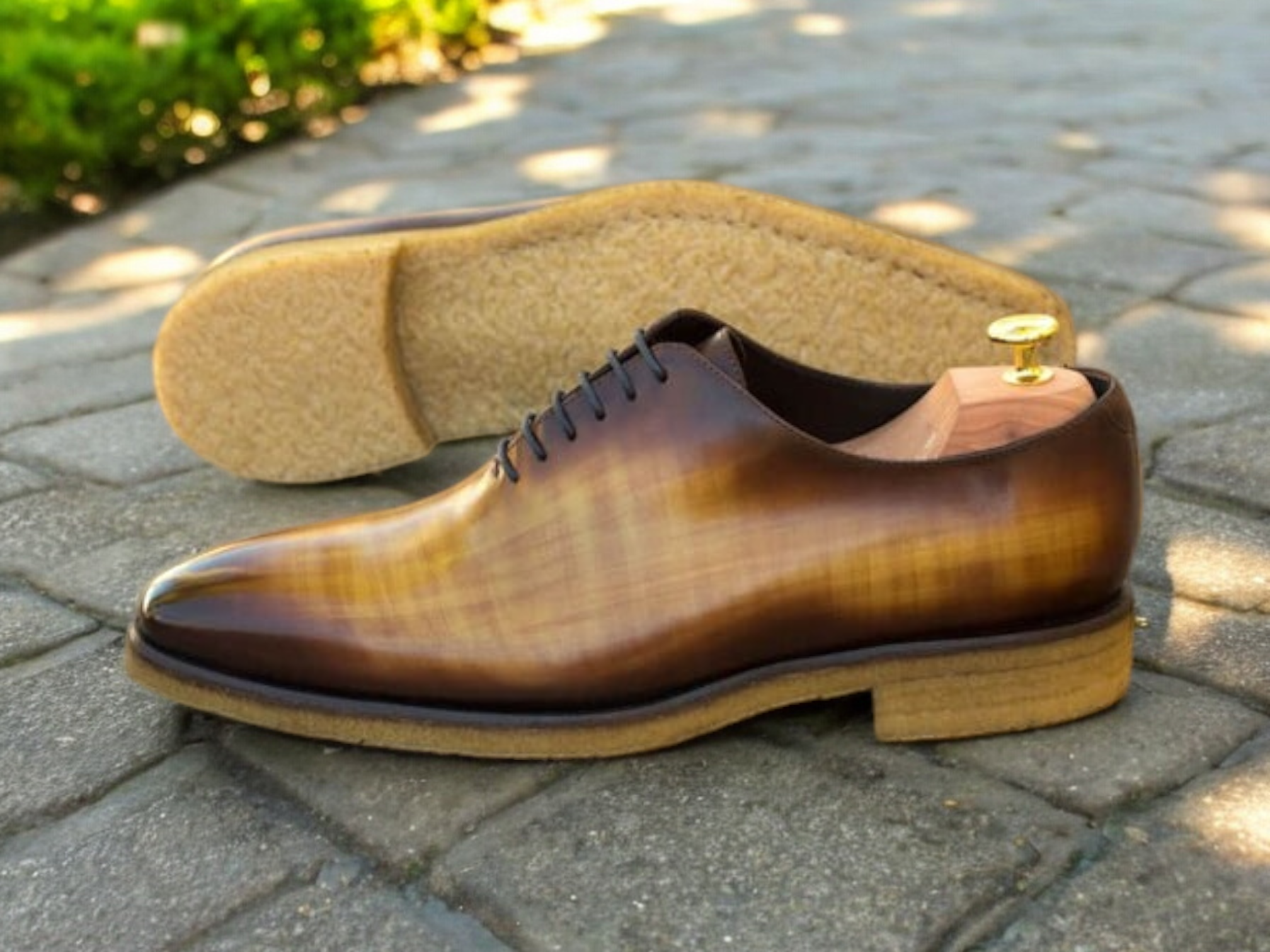 Chaussures à semelles en crêpe