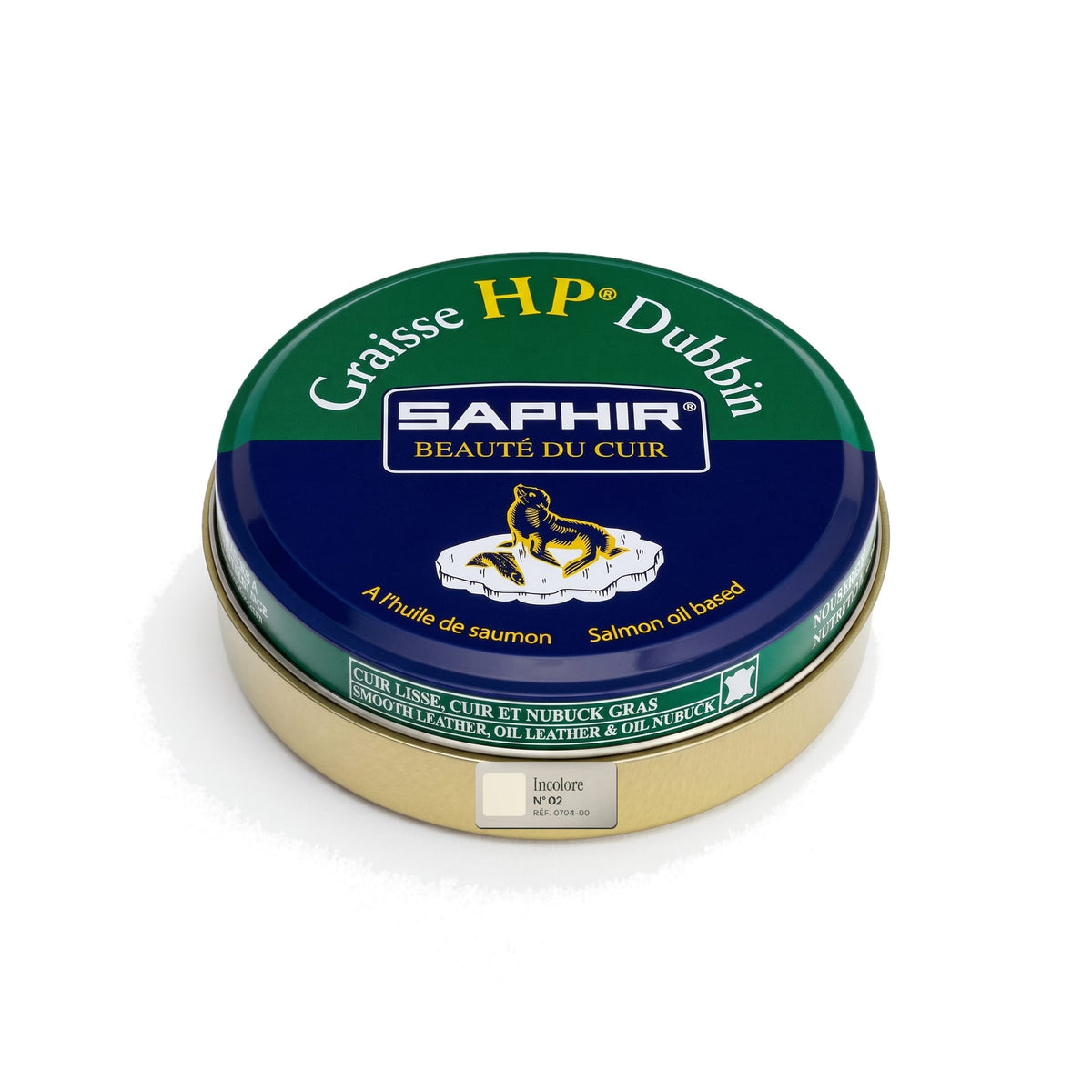 Graisse HP Dubbin Saphir Incolore, boîte métal de 100 ml