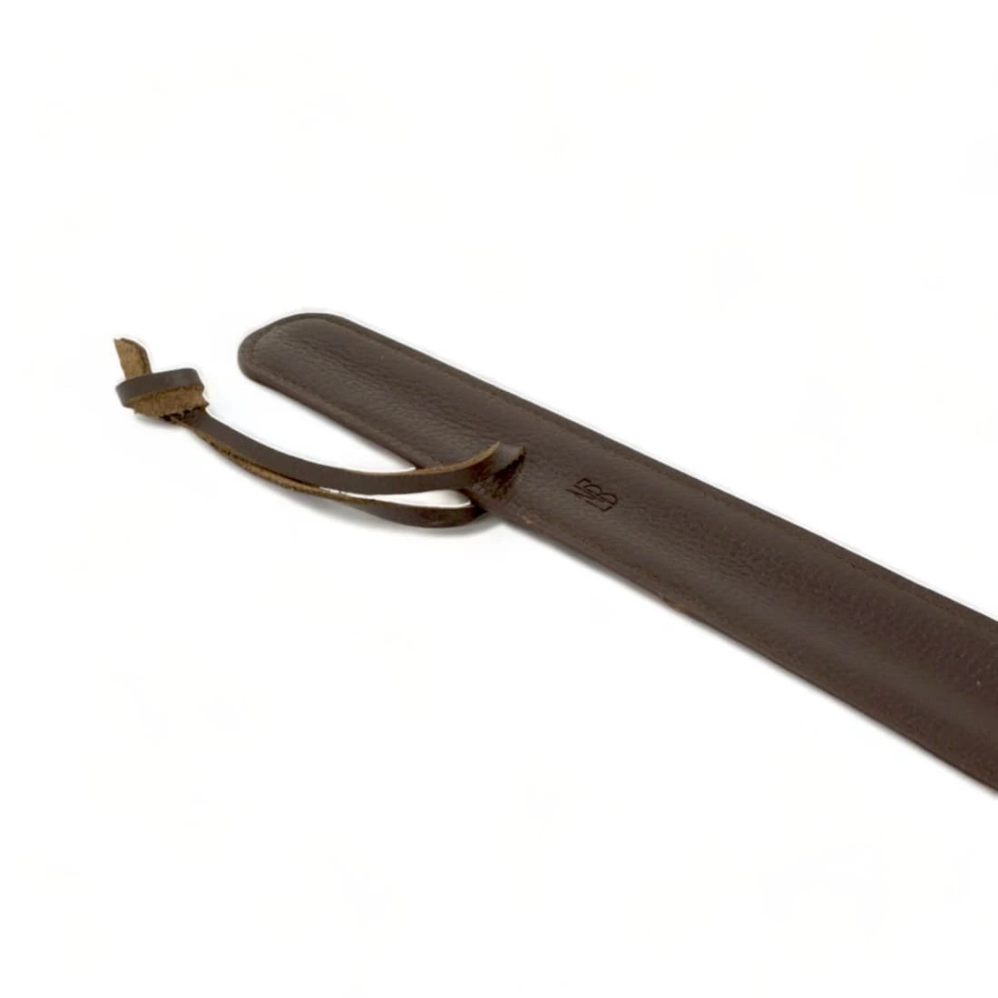 Grand chausse-pied en cuir grainé Marron Foncé - Accessoires