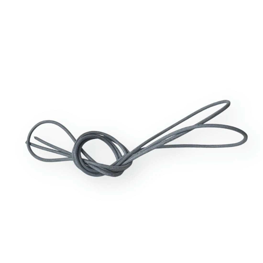 Lacets cuir ronds fins Gris Norbert Bottier