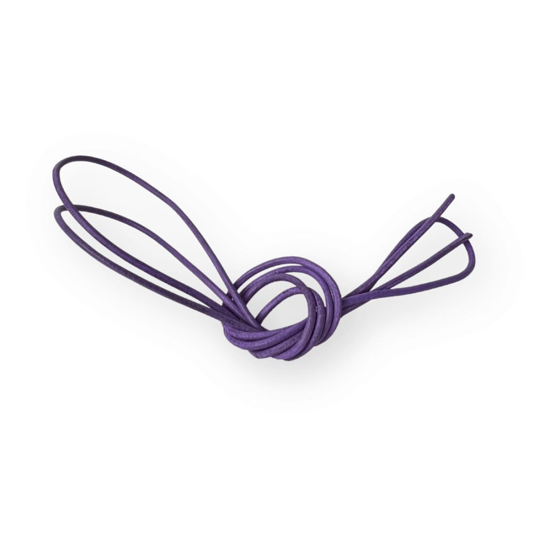 Lacets cuir ronds fins Mauve Norbert Bottier