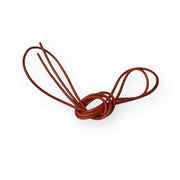 Lacets cuir ronds fins Orange Norbert Bottier