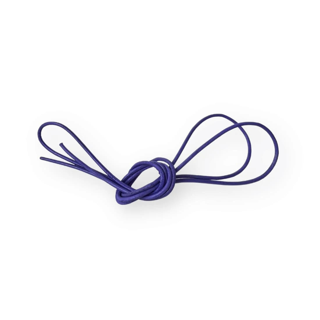 Lacets cuir ronds fins Violet Norbert Bottier