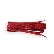 Lacets plat pailleté rouge Norbert Bottier