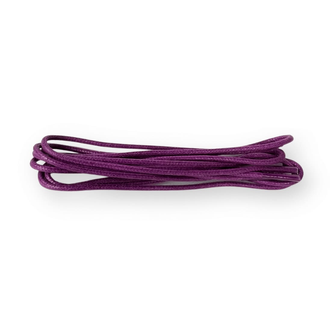 Lacets ronds cirés fins Prune Norbert Bottier