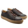 Sneaker Homme Lane en cuir marron - Norbert Bottier